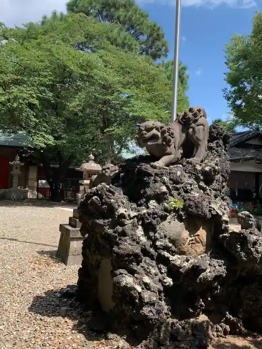 前原御嶽神社の狛犬