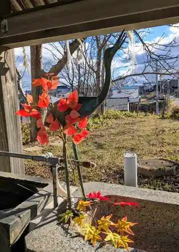 釧路一之宮 厳島神社の手水舎