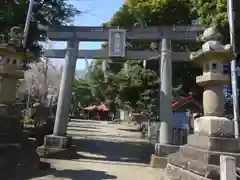 諏訪明神の鳥居