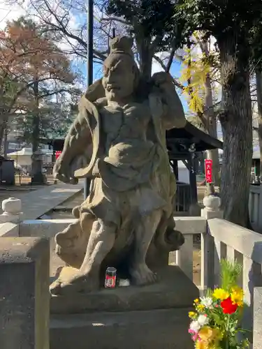 鬼子母神堂　(法明寺）の像