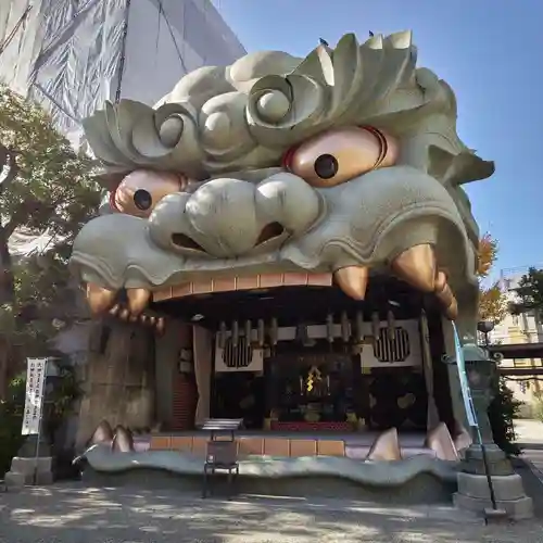 難波八阪神社の狛犬