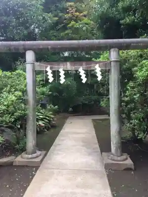 鳩森八幡神社の鳥居
