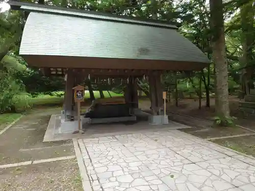 帯廣神社の手水