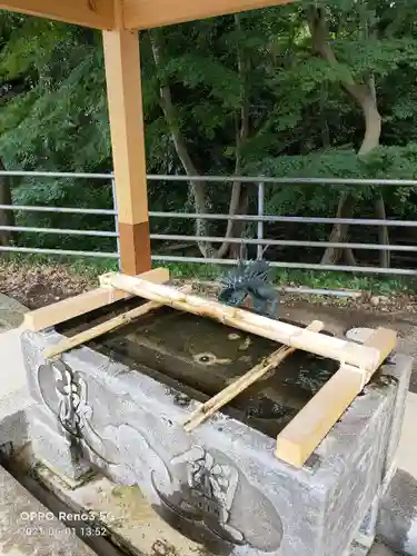 下総国三山　二宮神社の手水舎