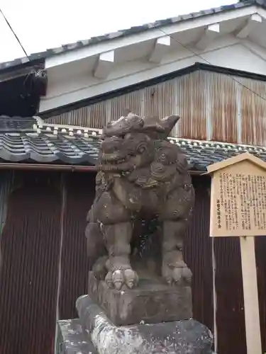 鏡神社の狛犬