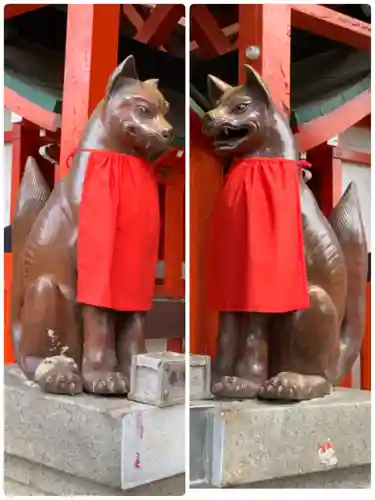 諏訪神社・諏訪山稲荷神社の狛犬