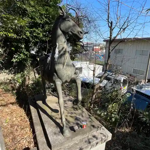 新羽杉山神社の像