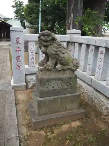 西台天祖神社の狛犬