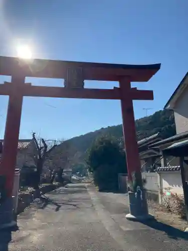 吉利倶八幡宮の鳥居