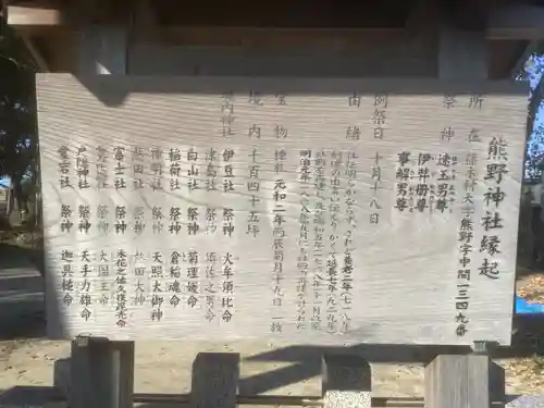 熊野神社（熊野町）の歴史