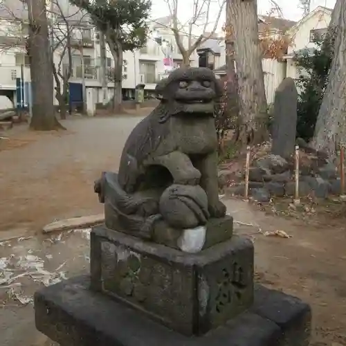 打越天神北野神社の狛犬