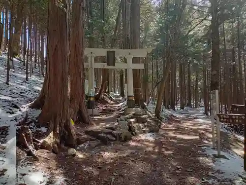 三峯神社奥宮の鳥居