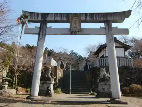 加波山三枝祇神社本宮の鳥居