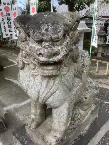 物部神社の狛犬