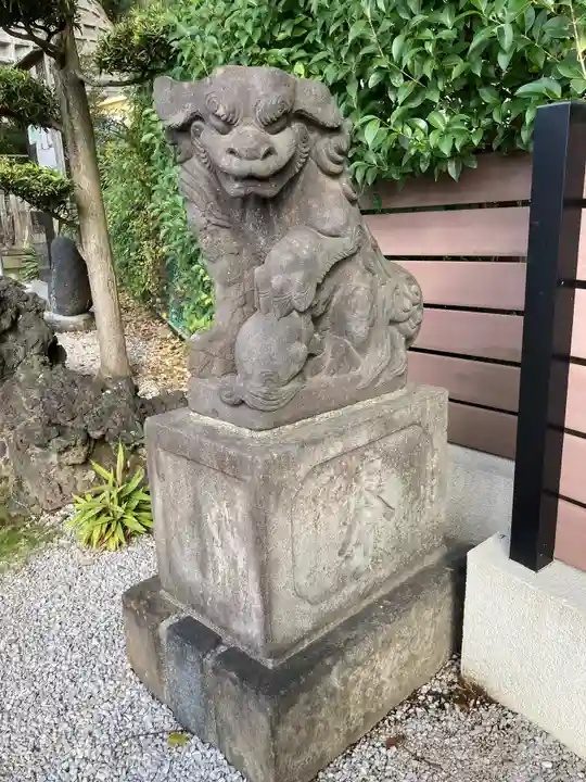 太田杉山神社・横濱水天宮の狛犬