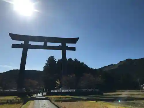 大斎原（熊野本宮大社旧社地）の鳥居