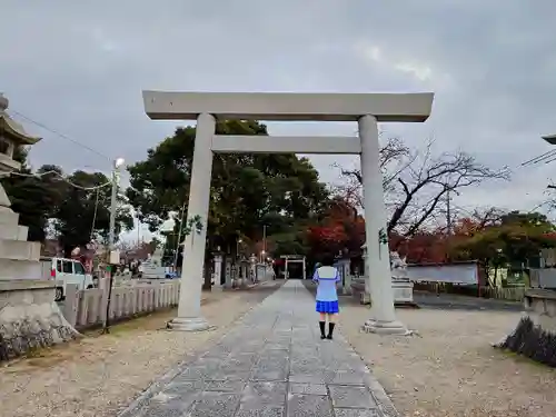 味美白山神社の鳥居