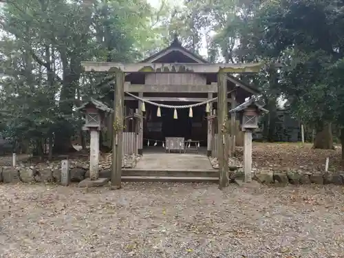 箕曲中松原神社の鳥居