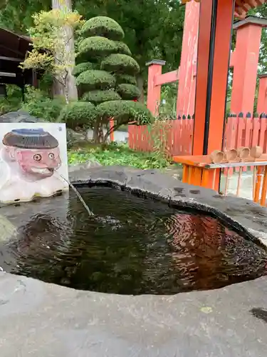 遠野郷八幡宮の手水