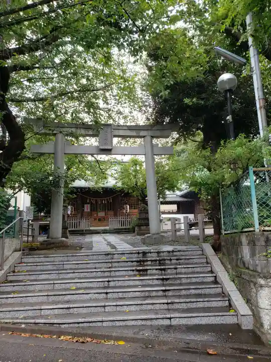 本郷氷川神社の鳥居