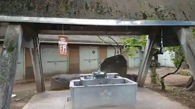 新井天神北野神社の手水舎