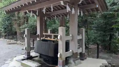 白旗神社の手水舎
