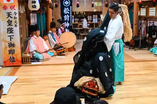 尻岸内八幡神社の神楽