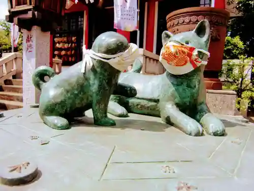 元郷氷川神社の狛犬