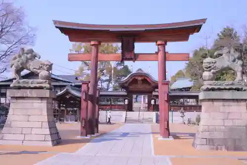 饒津神社の鳥居