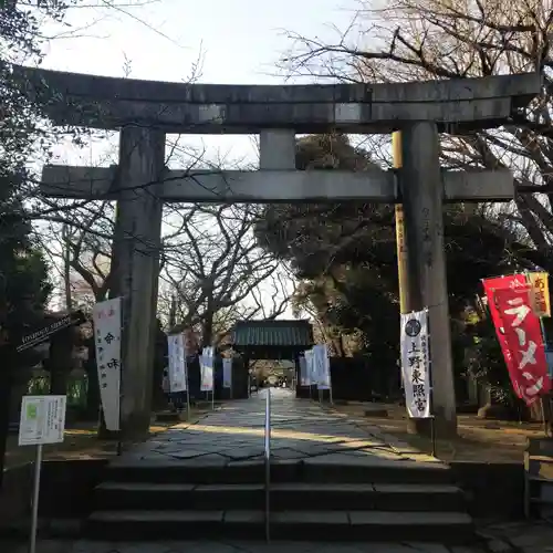 上野東照宮の鳥居