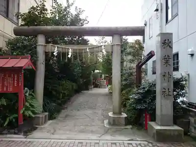 秋葉神社の鳥居