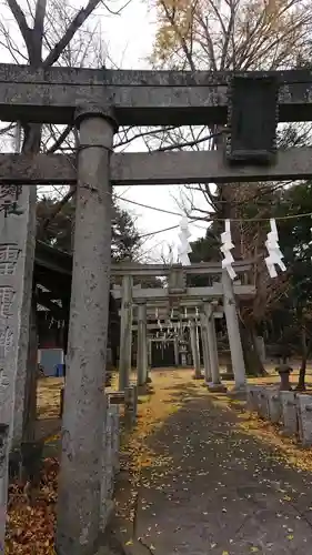 伊与久雷電神社の鳥居