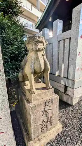 白金氷川神社の狛犬