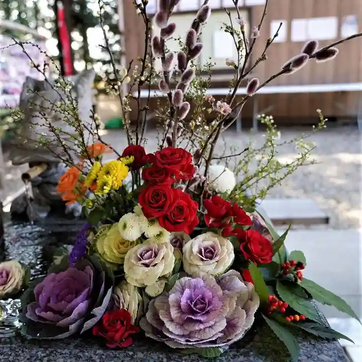 滑川神社 - 仕事と子どもの守り神の手水舎