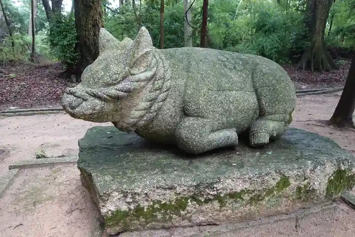 比良天満宮・樹下神社の狛犬
