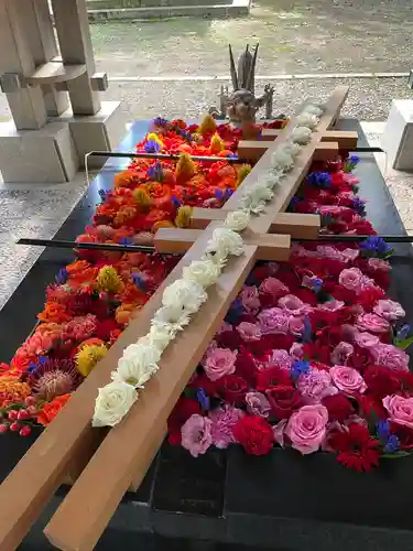 帯廣神社の手水