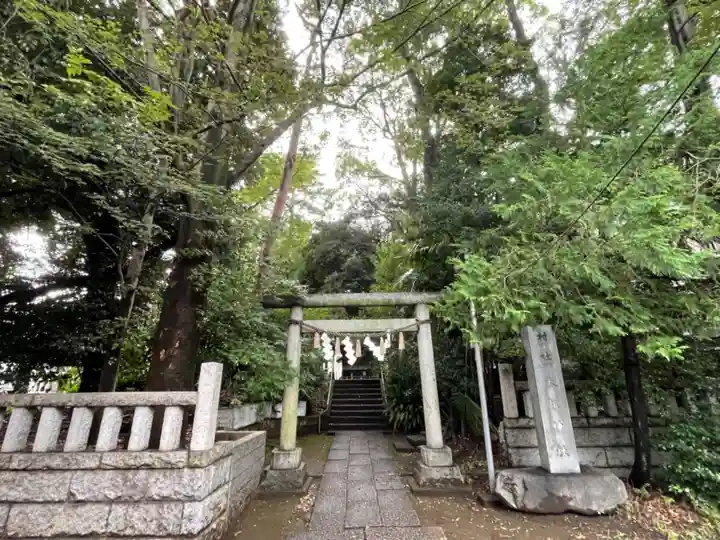 経堂天祖神社の鳥居