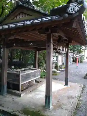 川田神社の手水舎