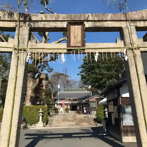 羽束師坐高御産日神社の鳥居