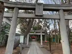 自由が丘熊野神社の鳥居