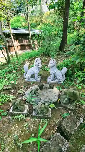 白金氷川神社の狛犬