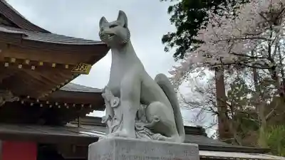 多田朝日森稲荷神社の狛犬