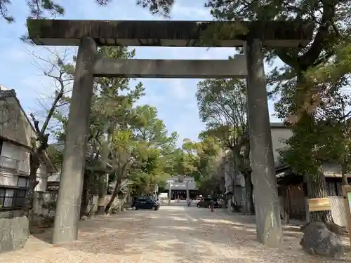 安久美神戸神明社の鳥居