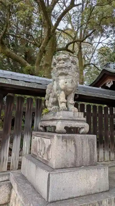 離宮八幡宮の狛犬