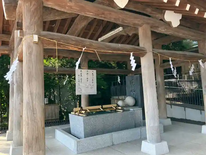 東郷神社の手水舎