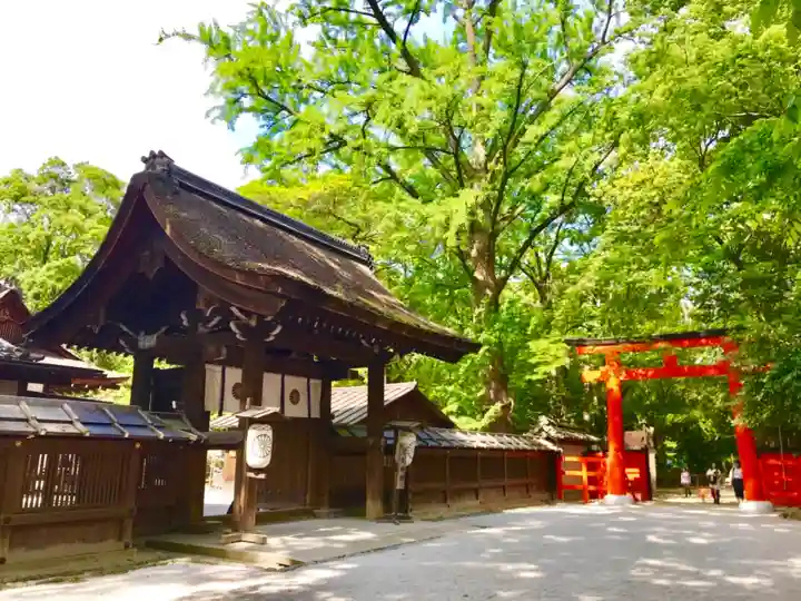河合神社(鴨川合坐小社宅神社)の山門・神門