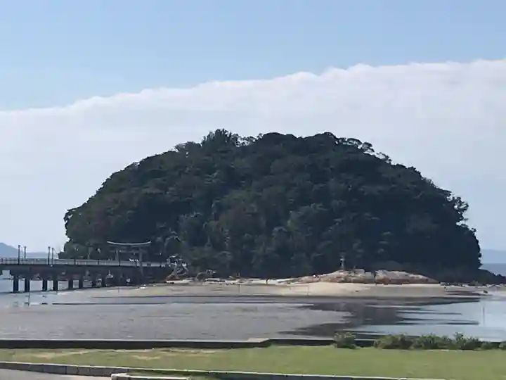 八百富神社の景色