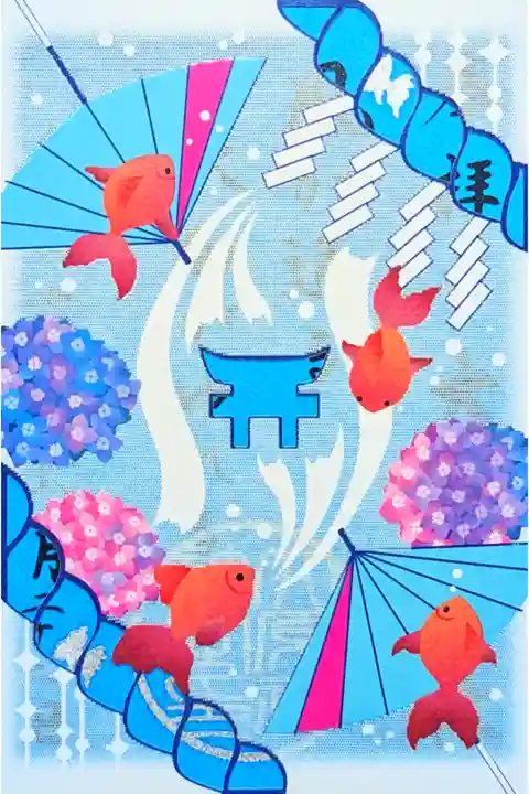 令和6年 「風が通る」シリーズ 5
『水面がゆれる』 6/1〜頒布なくなり次第終了
初穂料 800円