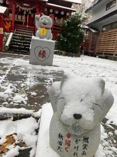 鹿角八坂神社の像