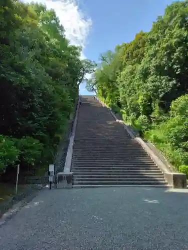 明治天皇伏見桃山陵の景色